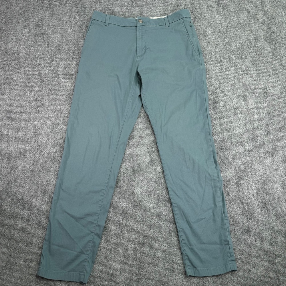 Birddogs Pants Mens 32x29 Teal Performance Chino Stretch Cotton Nylon Golf
